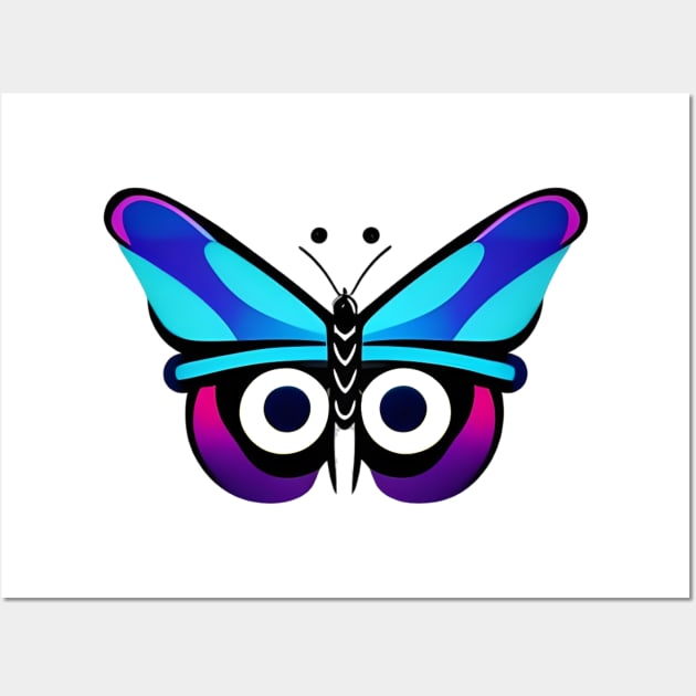 colorful butterfly Wall Art by mdr design